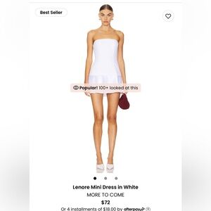 Lenore Mini Dress by More to Come. Size XS. NWT